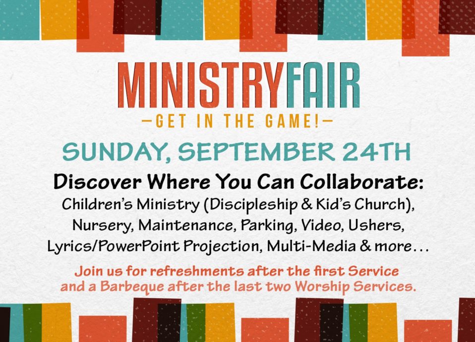 Ministry Fair – We are The Cityline Church